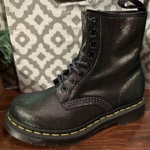 Brand new Dr.Martens  women’s purple iridescent boots Size 5 (w/o box)